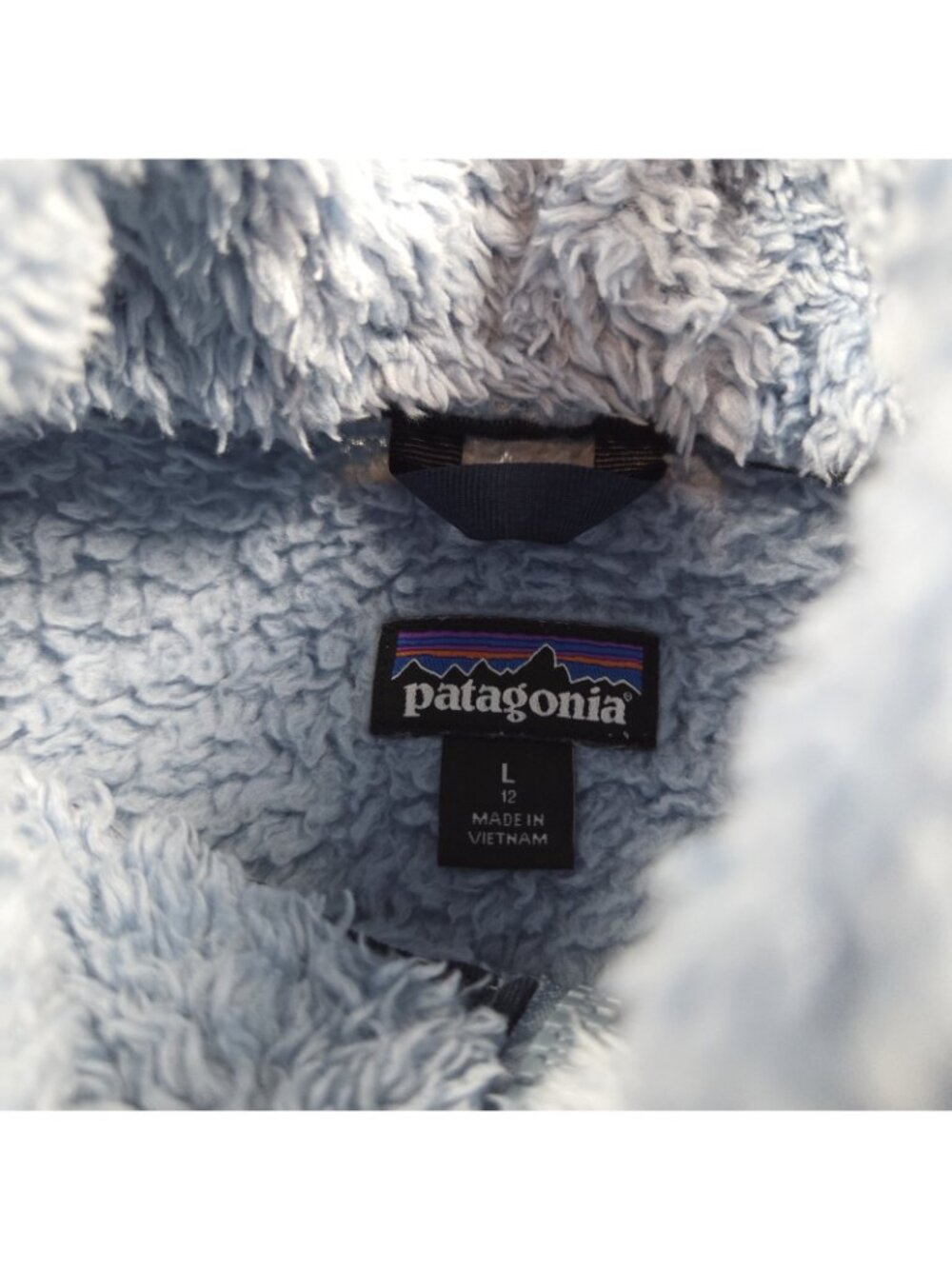 Patagonia Los Gatos Vest Girls Large Blue Full Zip - Picture 2 of 6